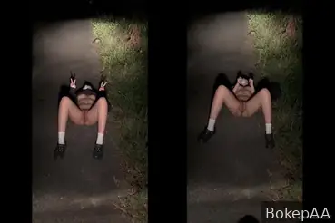 Tangkap kekasihku pertunjukan vagina di tengah jalan untuk aku syuting